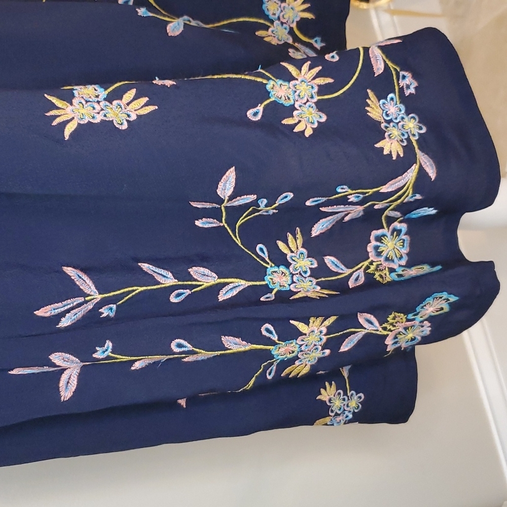 LOFT ππNWTβ€π Size XS Navy Swing Dress! πππ - Picture 4 of 16